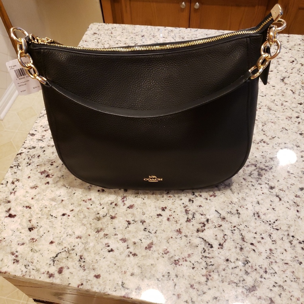 Brand New Coach Black Elle Hobo